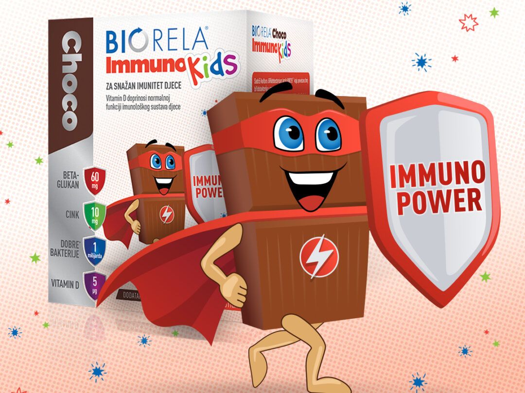 Novo u ljekarnama! Biorela<sup>®</sup> Choco Immuno Kids