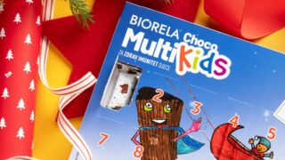 Biorela<sup>®</sup> Choco Multi Kids 20+4 prutića gratis u neodoljivom adventskom pakiranju